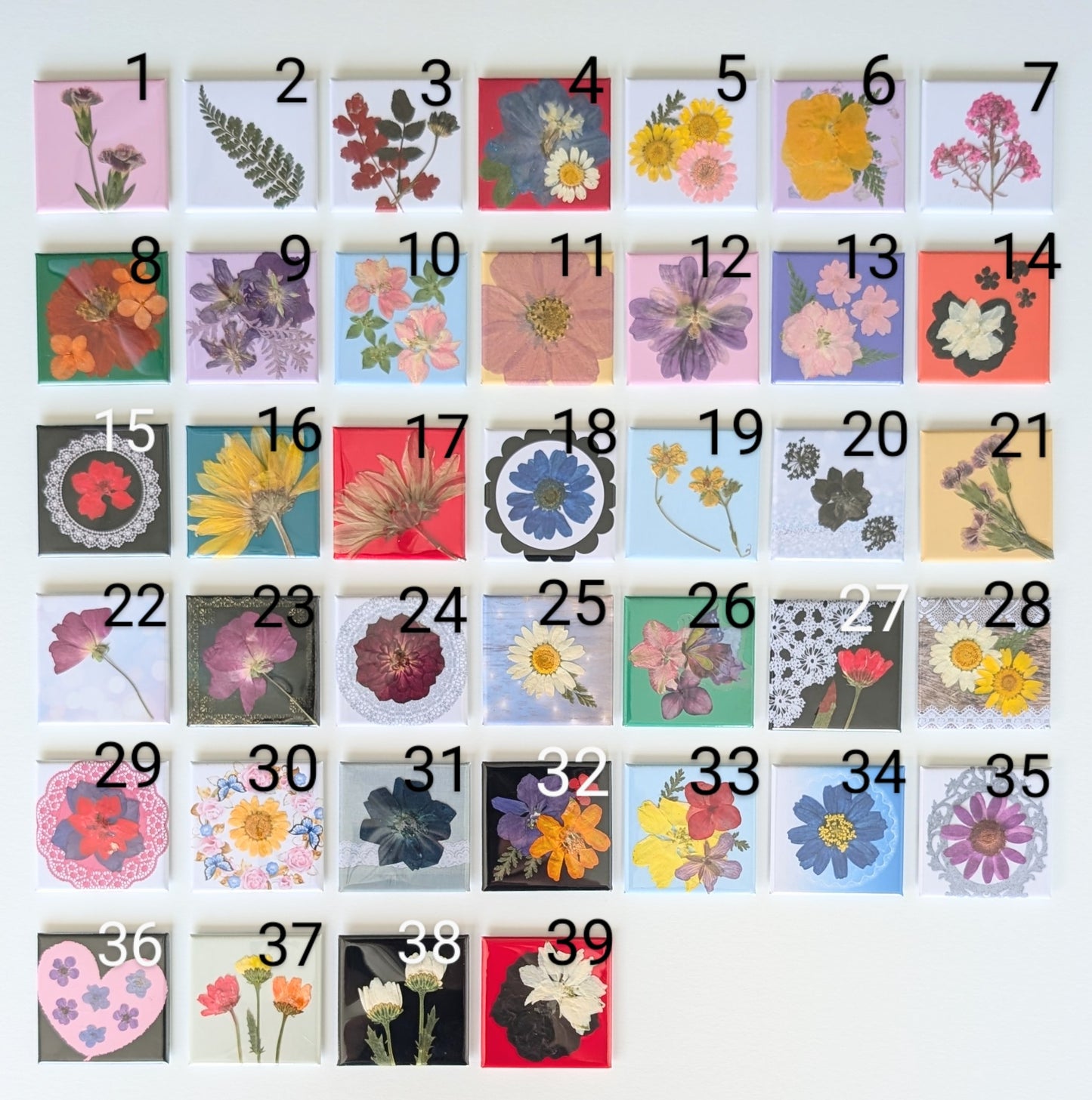 Real Flower Magnets